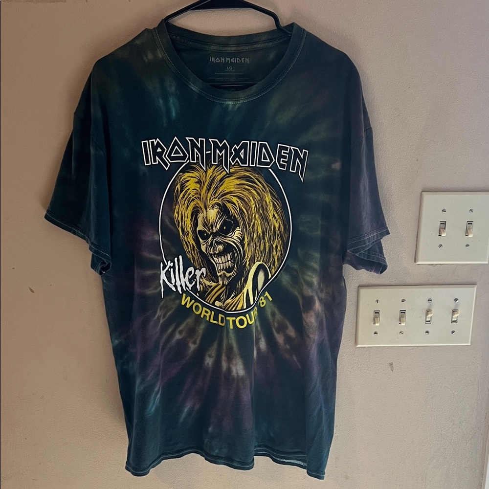 IRON MAIDEN WORLD TOUR TIE DYED SIZE LARGE